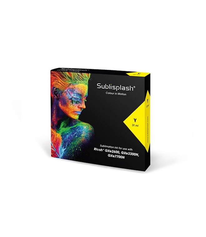 CARTUCHO SUBLISPLASH PARA RICOH GXe3300N YELLOW 31 ml.