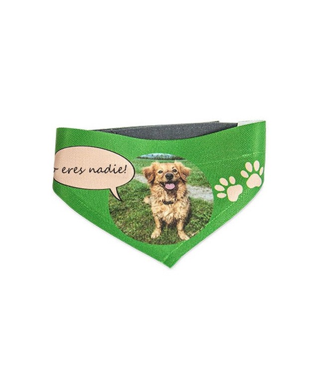 PAÑUELO/BUFANDA BLANCA DE PERRO CON VELCRO TALLA S