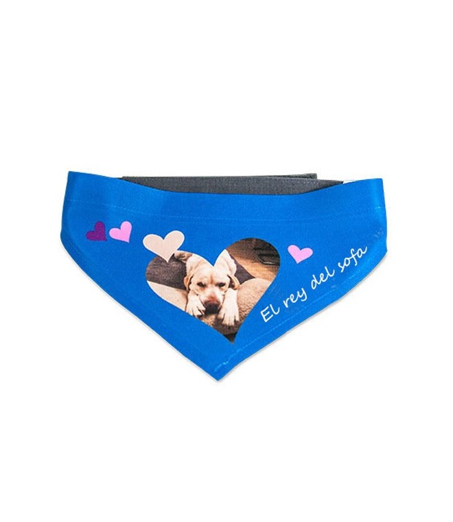 PAÑUELO/BUFANDA BLANCA DE PERRO CON VELCRO TALLA M